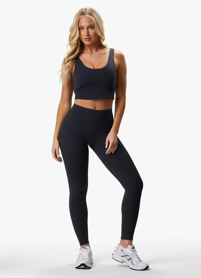 Gym King CoOrds Women Peach Luxe Legging 8211 Pewter Luxe