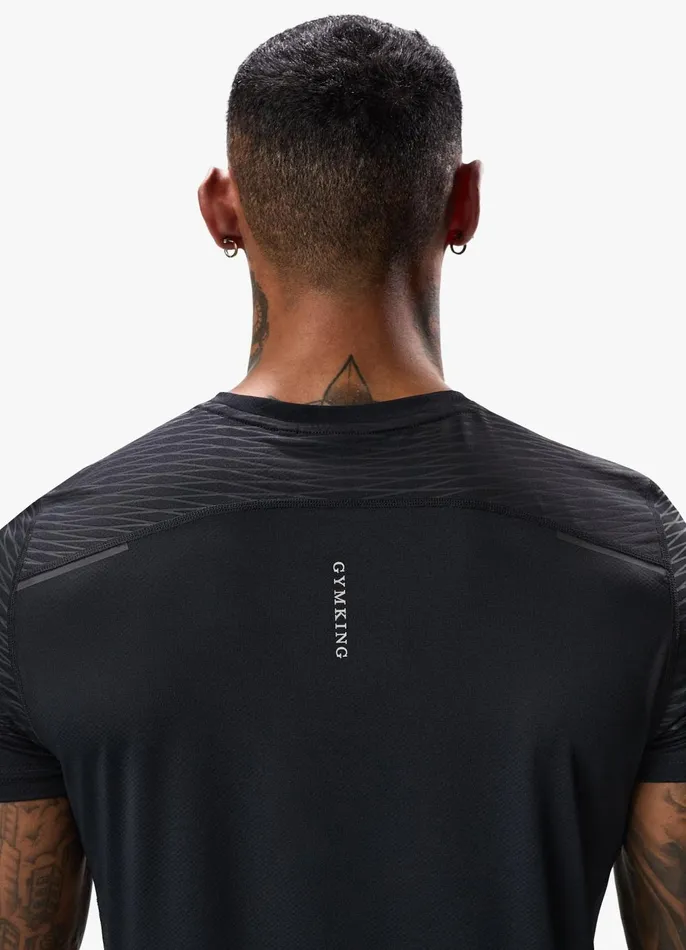 Gym King Gymwear Men Divergent Tee 8211 Black