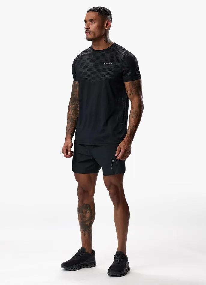 Gym King Gymwear Men Divergent Tee 8211 Black