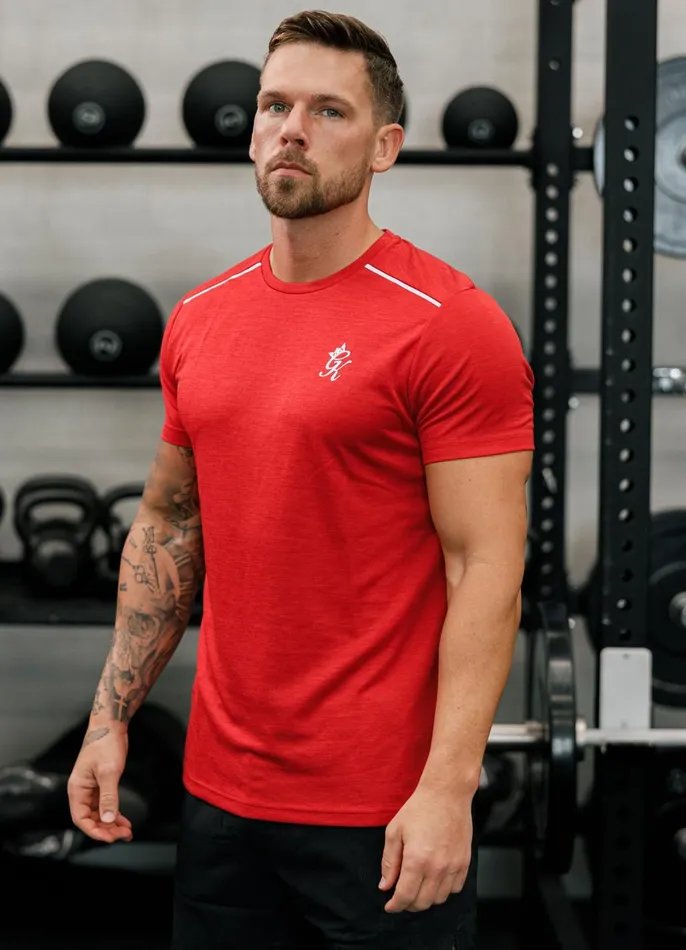 Gym King Gymwear Men Element Tee 8211 Pepper Red Marl