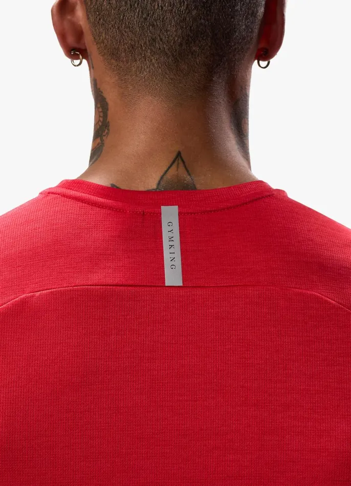Gym King Gymwear Men Element Tee 8211 Pepper Red Marl
