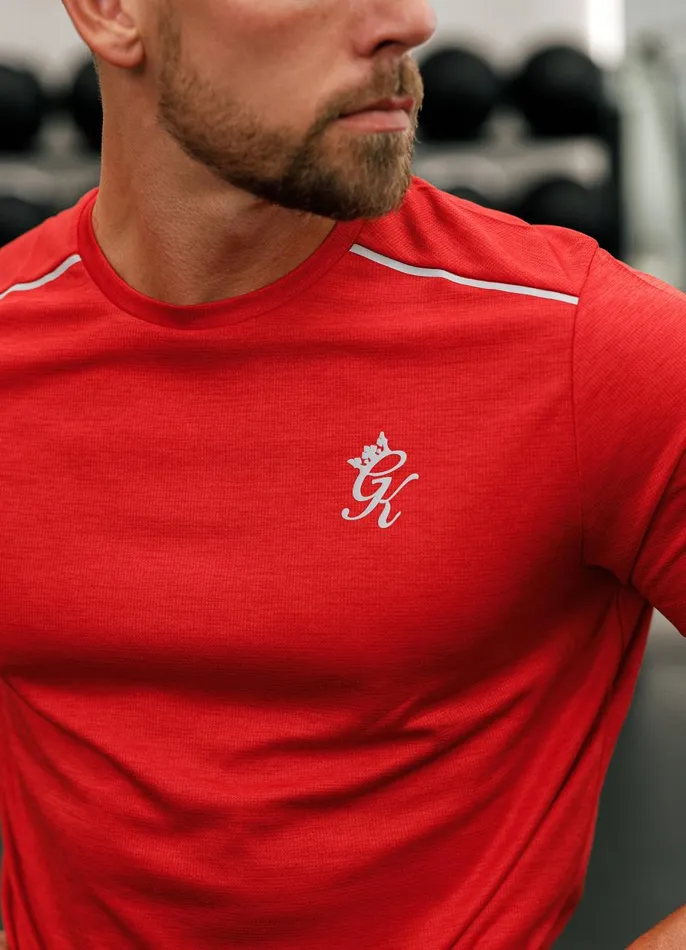 Gym King Gymwear Men Element Tee 8211 Pepper Red Marl