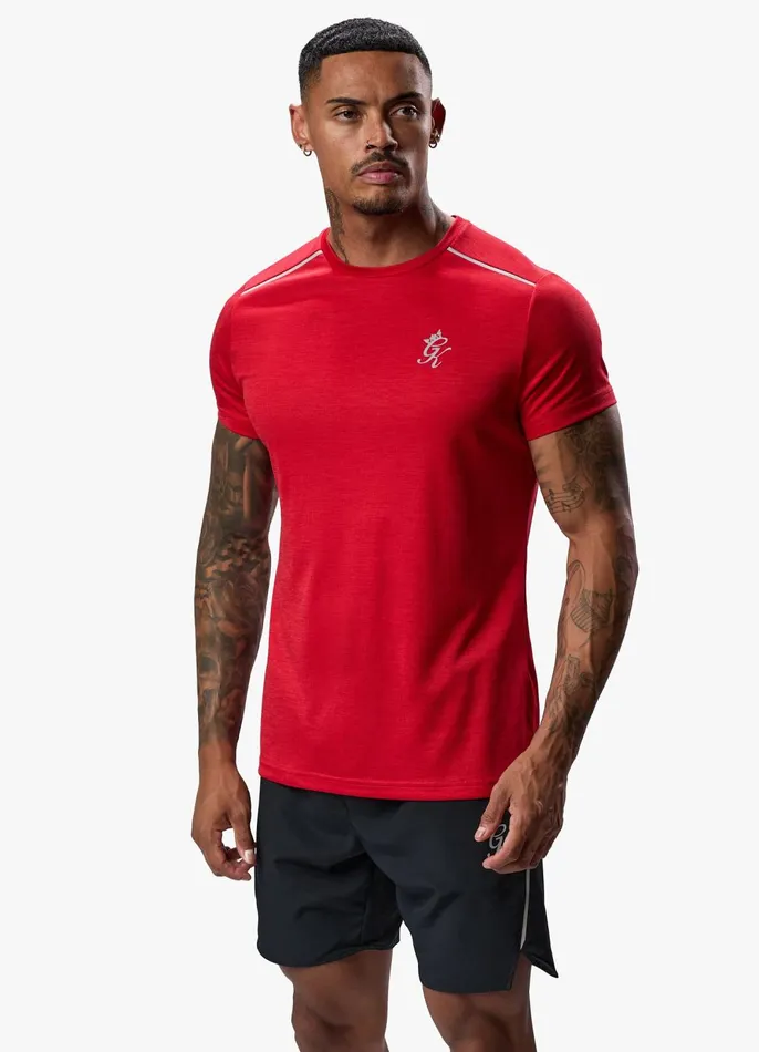 Gym King Gymwear Men Element Tee 8211 Pepper Red Marl