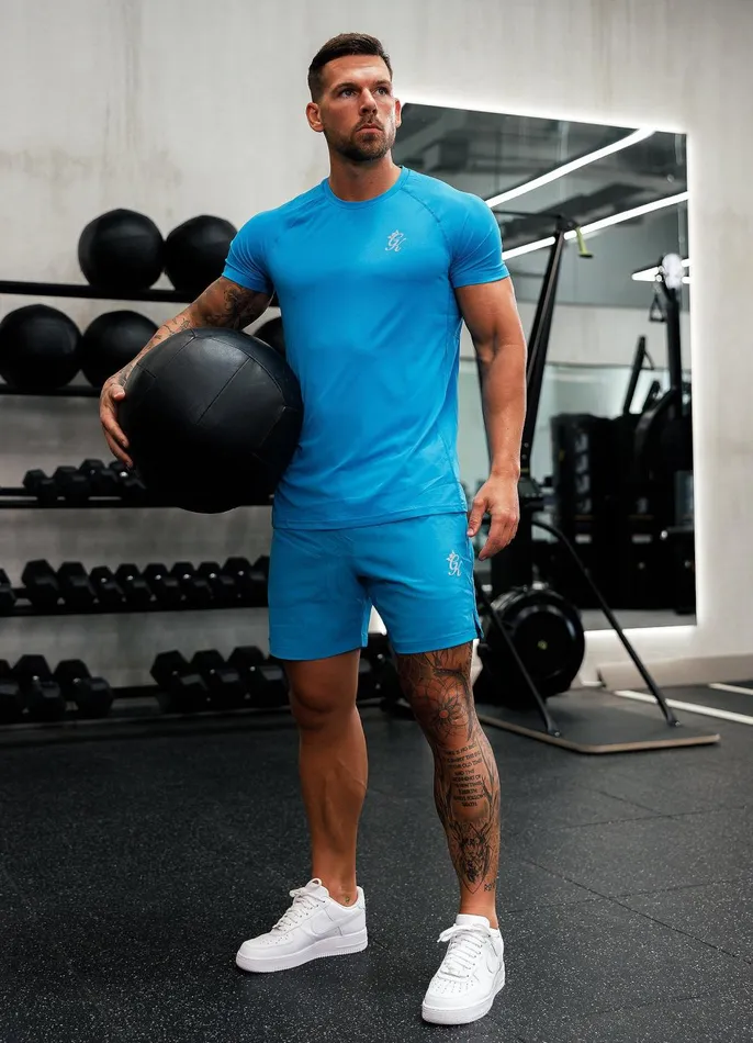 Gym King Gymwear Men Energy 6034 Short 8211 Ocean Blue