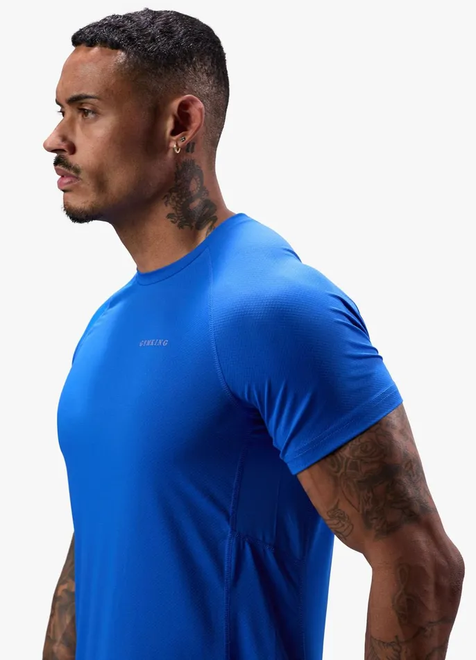 Gym King Gymwear Men Energy Linear Tee 8211 Royal Blue