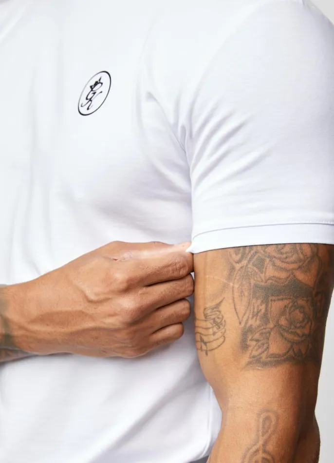 Gym King Gymwear Men Nothing Beats Belief Tee 8211 White