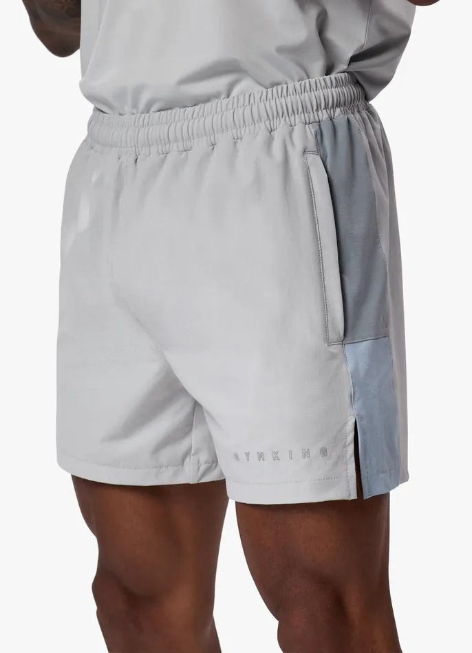 Gym King Gymwear Men React Woven Short 8211 Light Grey