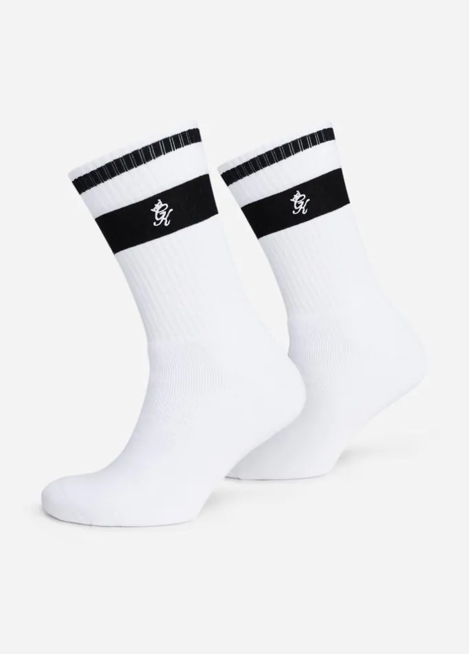 Gym King Gymwear Women Ryu Socks 2pk 8211 White