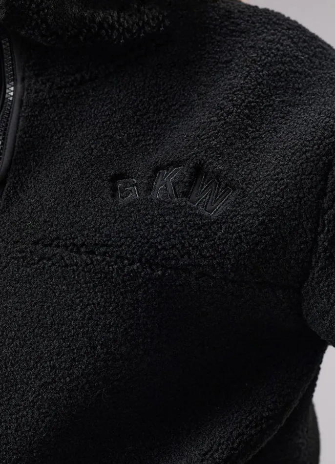 Gym King Outerwear Women GKW Sports Luxe 14 Zip Fleece 8211 Black