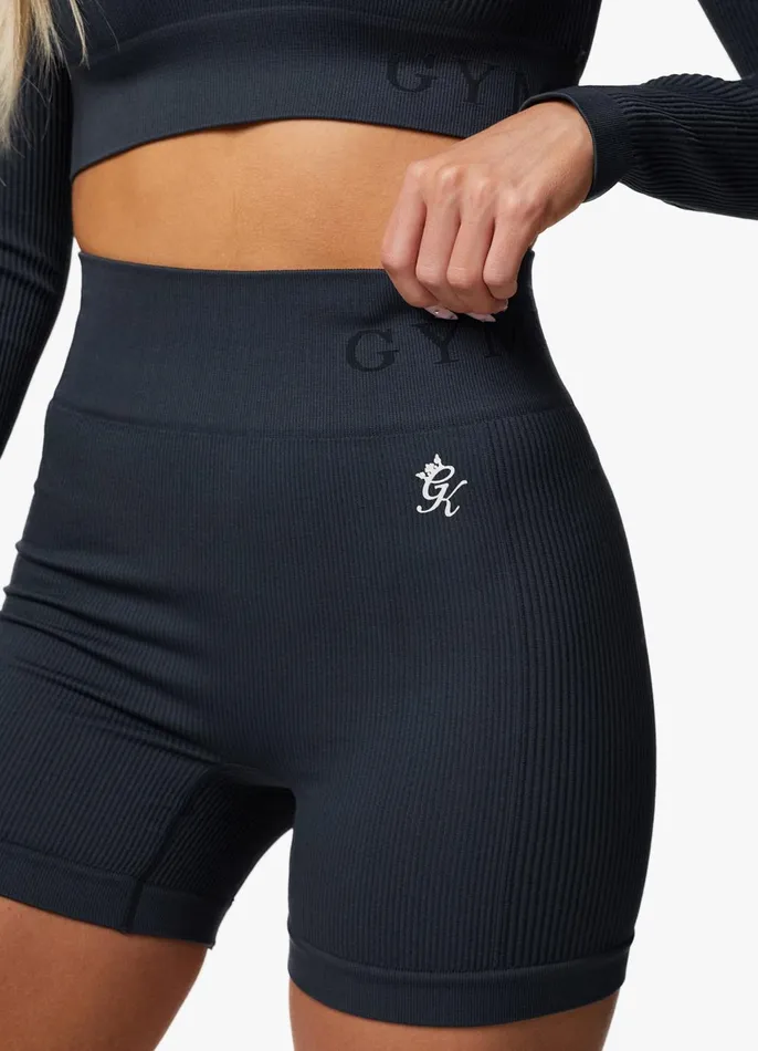 Gym King Shorts Women Formation Rib 3034 Short 8211 Deep Slate Blue