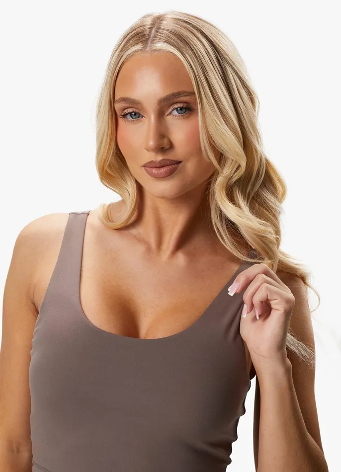 Gym King Sports Bras Women Peach Luxe Tank 8211 Praline Luxe