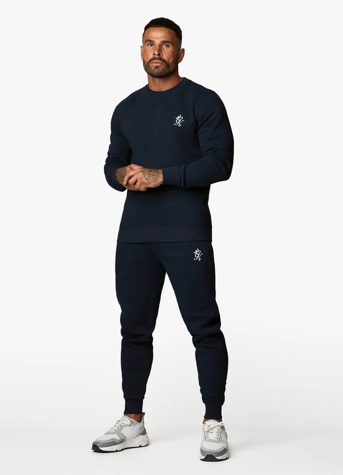 Gym King Sweatshirts and Hoodies Men Fundamental Fleece Crew 8211 Navy