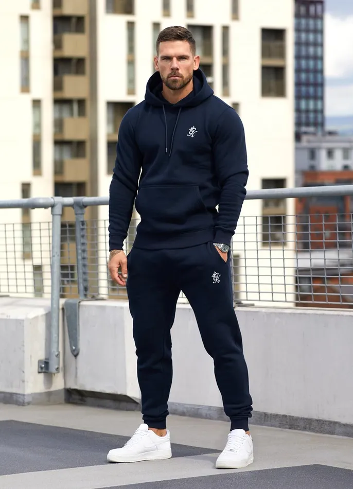 Gym King Sweatshirts and Hoodies Men Fundamental Fleece Hood 8211 Navy