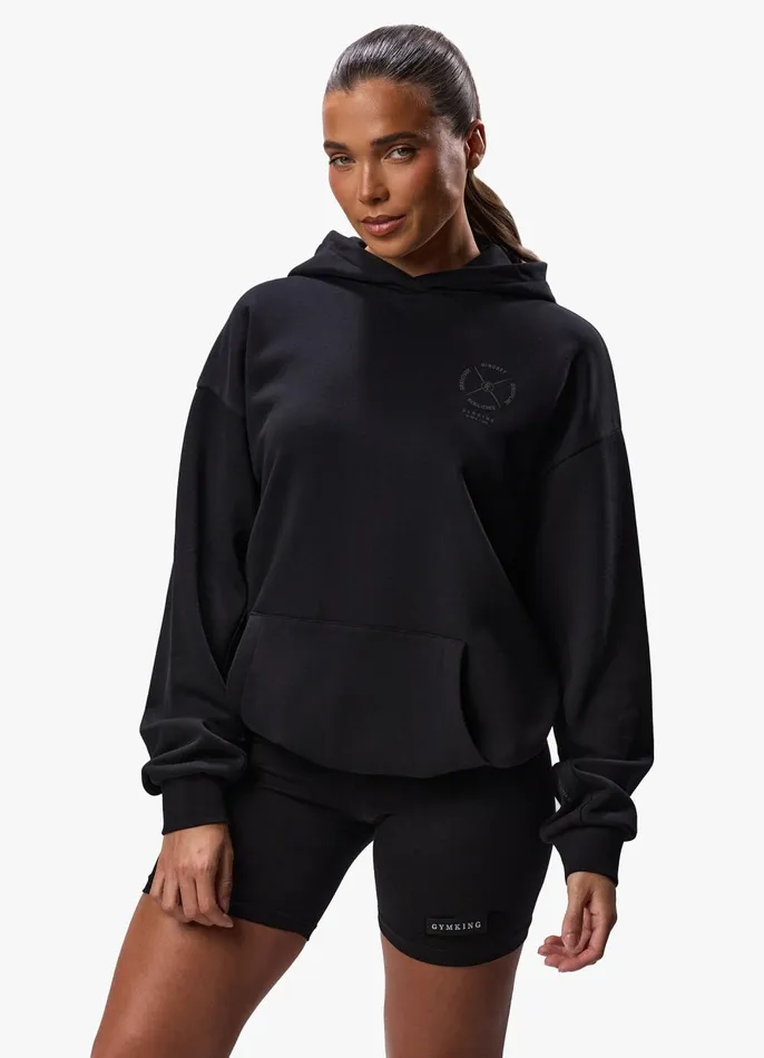 Gym King Sweatshirts and Hoodies Women Stoic Hood 8211 Black