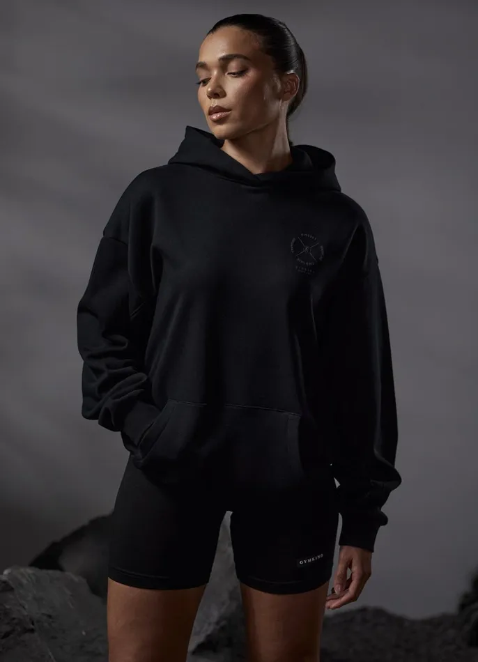 Gym King Sweatshirts and Hoodies Women Stoic Hood 8211 Black