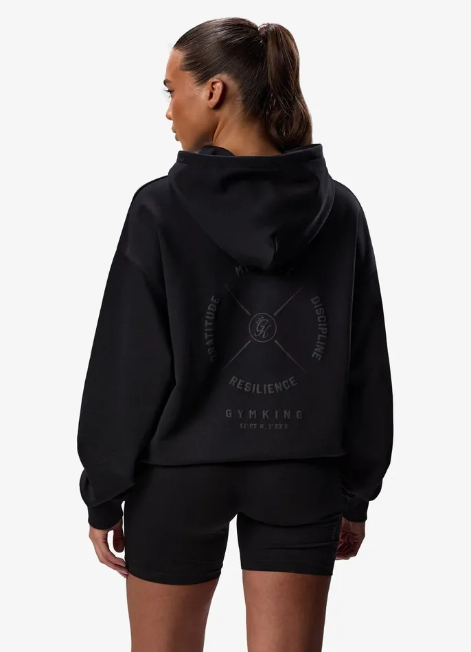 Gym King Sweatshirts and Hoodies Women Stoic Hood 8211 Black