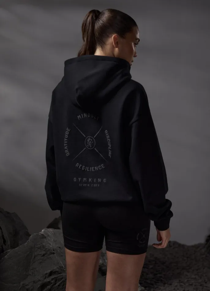 Gym King Sweatshirts and Hoodies Women Stoic Hood 8211 Black