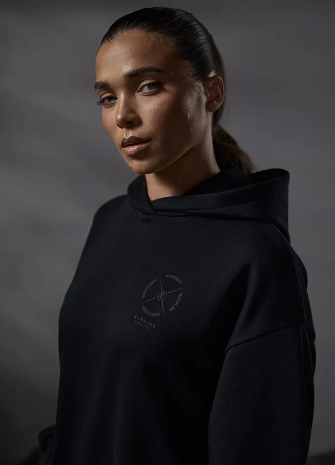 Gym King Sweatshirts and Hoodies Women Stoic Hood 8211 Black