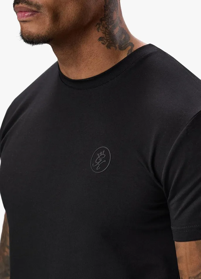 Gym King TShirts Men Box Logo Jersey Tee 8211 Black