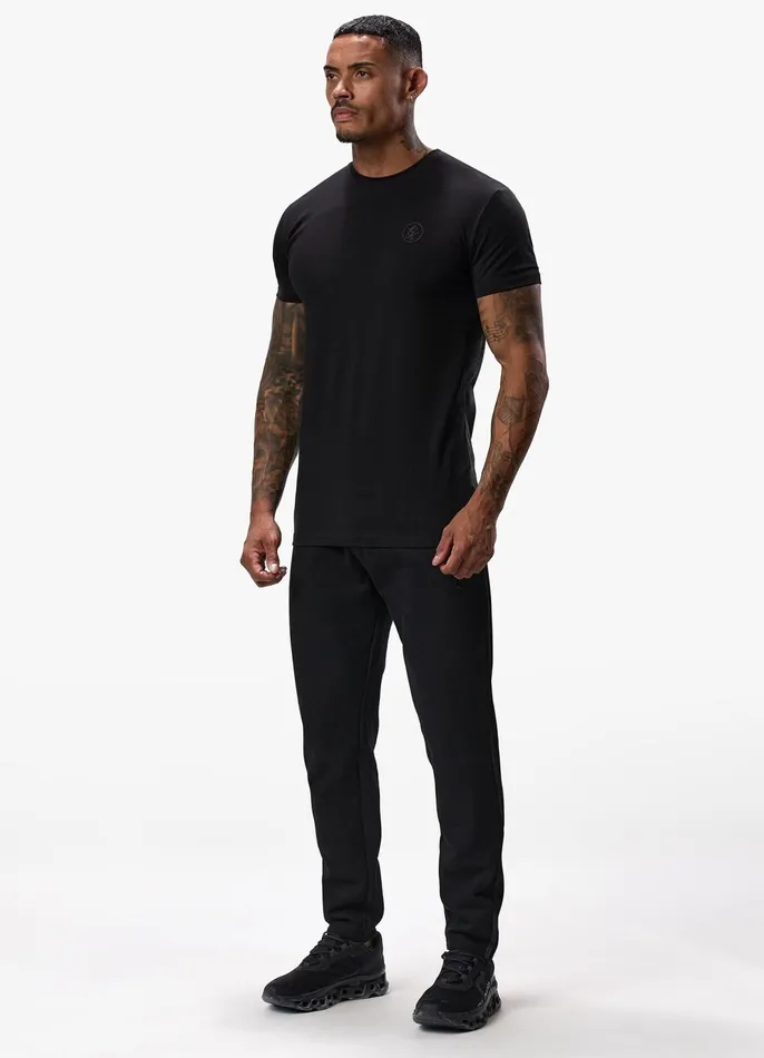 Gym King TShirts Men Box Logo Jersey Tee 8211 Black