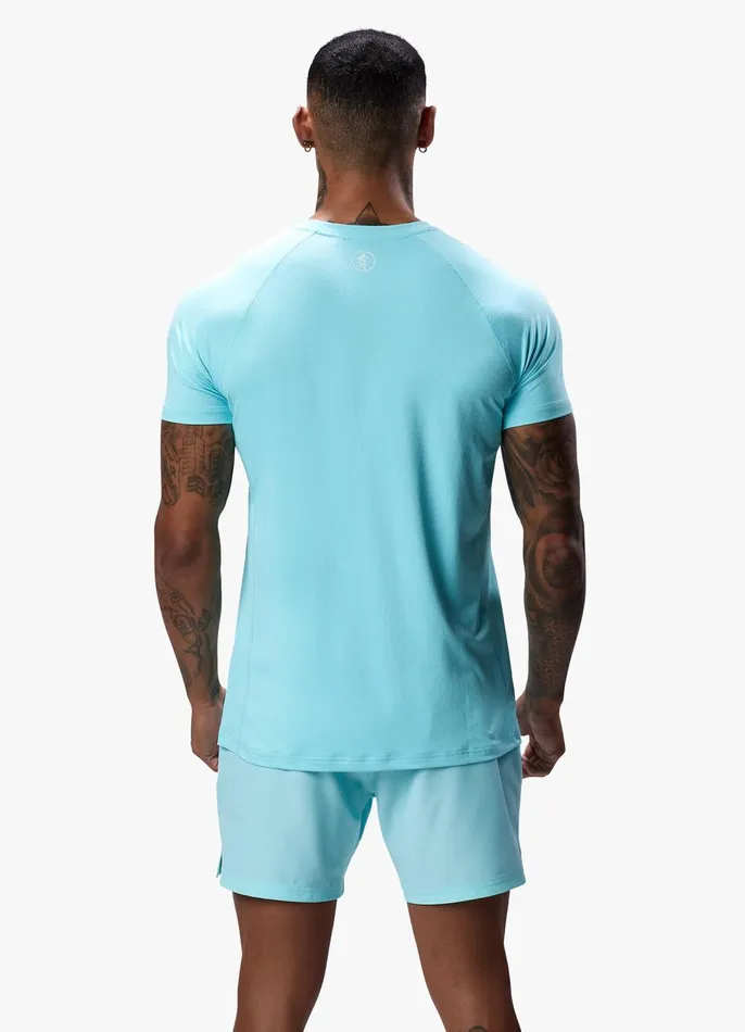 Gym King TShirts Men Energy Tee 8211 Aqua Sky