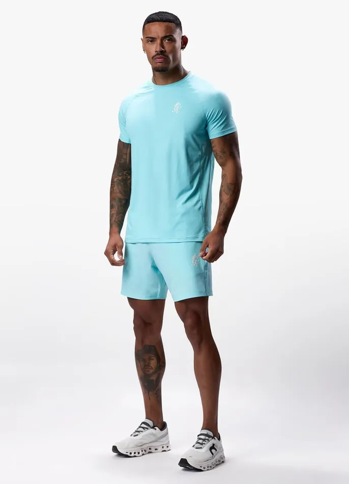 Gym King TShirts Men Energy Tee 8211 Aqua Sky