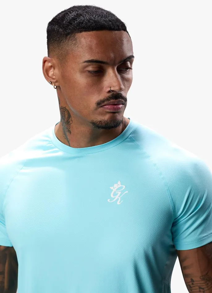 Gym King TShirts Men Energy Tee 8211 Aqua Sky