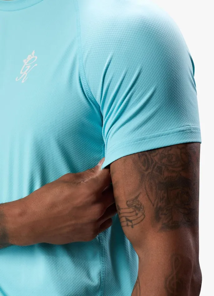 Gym King TShirts Men Energy Tee 8211 Aqua Sky