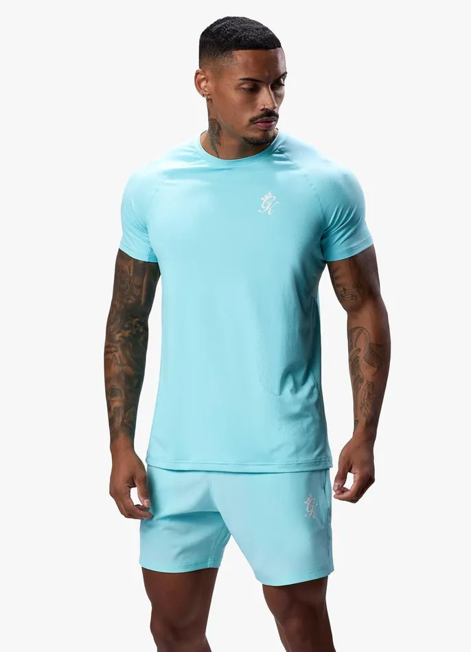 Gym King TShirts Men Energy Tee 8211 Aqua Sky