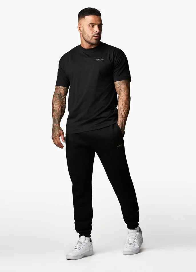 Gym King TShirts Men Established Tee 8211 BlackGold