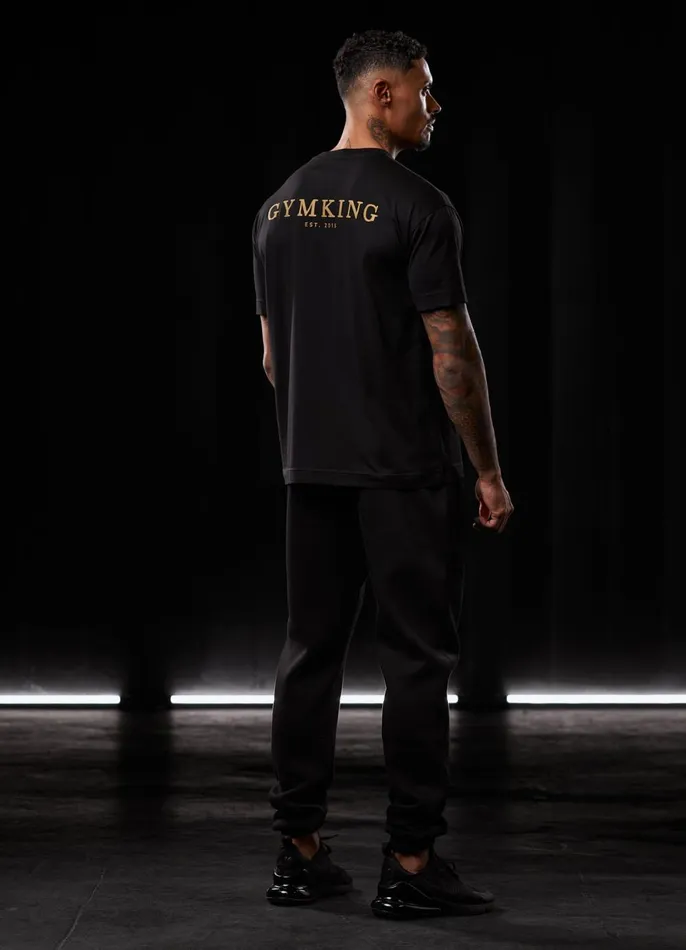 Gym King TShirts Men Established Tee 8211 BlackGold