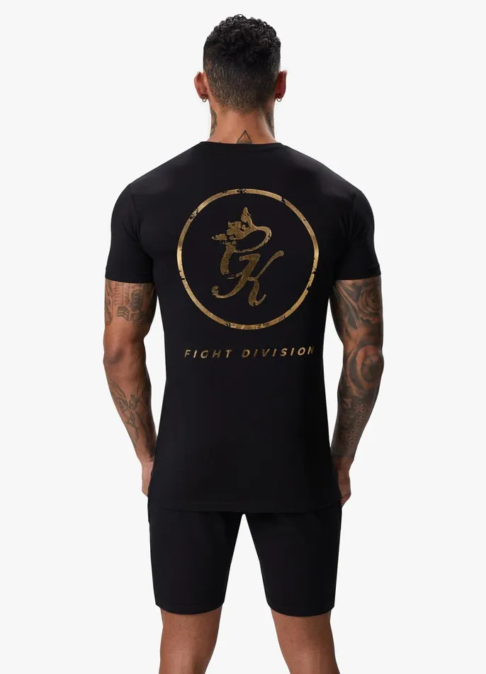 Gym King TShirts Men Fight Division Tee 8211 BlackGold