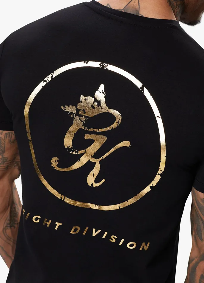 Gym King TShirts Men Fight Division Tee 8211 BlackGold