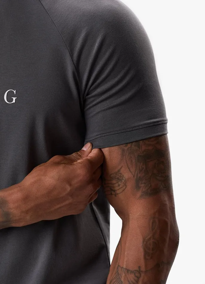 Gym King TShirts Men Pro Logo Jersey Tee 8211 Graphite