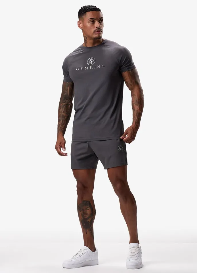 Gym King TShirts Men Pro Logo Jersey Tee 8211 Graphite