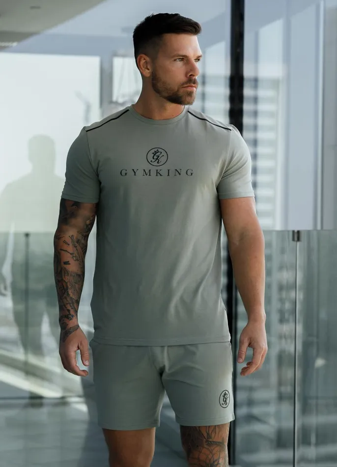 Gym King TShirts Men Pro Logo Tee V2 8211 Khaki
