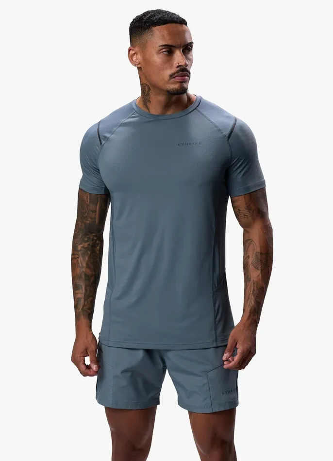 Gym King TShirts Men Unity Tee 8211 Storm Blue