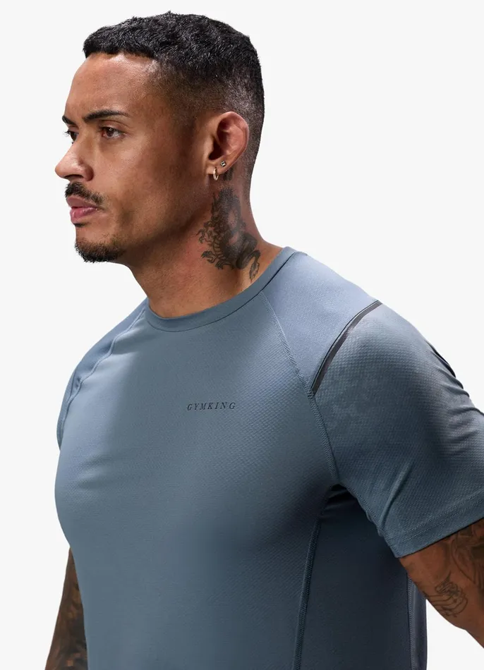 Gym King TShirts Men Unity Tee 8211 Storm Blue