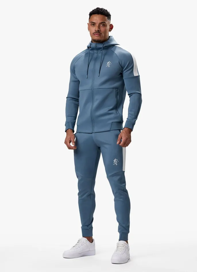 Gym King Tracksuit Bottoms Men Core Plus Poly Jogger 8211 Smoke Blue