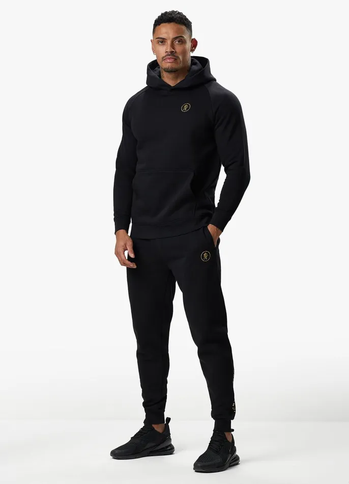 Gym King Tracksuit Bottoms Men Fight Division Fleece Jogger 8211 BlackGold