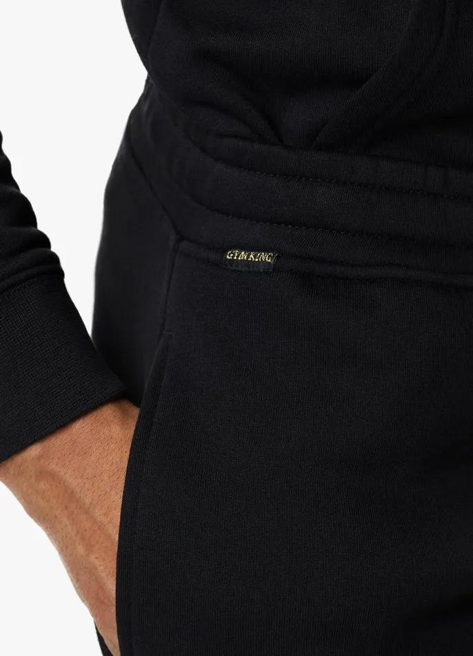 Gym King Tracksuit Bottoms Men Fight Division Fleece Jogger 8211 BlackGold