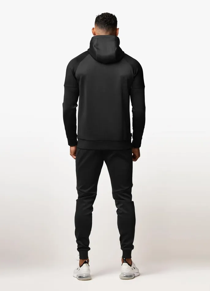 Gym King Tracksuit Tops Men Core Plus Poly FZ Hood 8211 Black