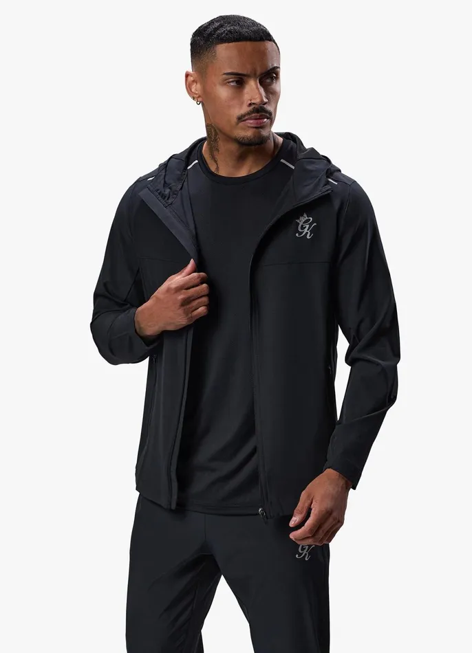 Gym King Tracksuit Tops Men Flex Woven Tracksuit Top 8211 Black