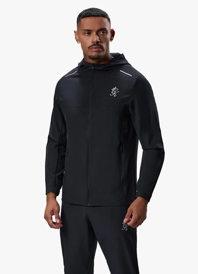 Gym King Tracksuit Tops Men Flex Woven Tracksuit Top 8211 Black