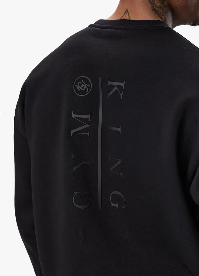 Gym King Tracksuits Men Division Crew Tracksuit 8211 Black