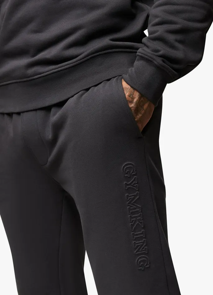 Gym King Tracksuits Men Eclipse Embossed Tracksuit 8211 Pewter