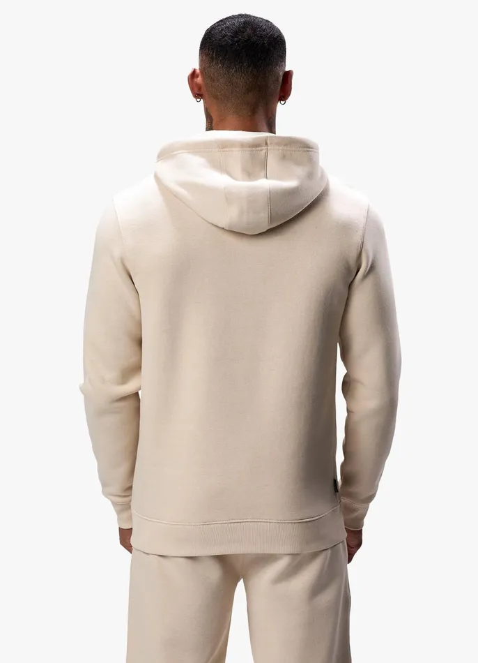 Gym King Tracksuits Men Fundamental Fleece Hood Tracksuit 8211 Light Sand