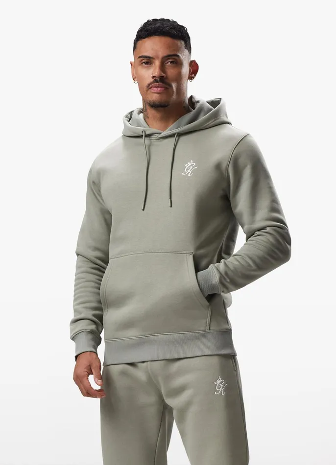 Gym King Tracksuits Men Fundamental Fleece Hood Tracksuit 8211 Soft Khaki