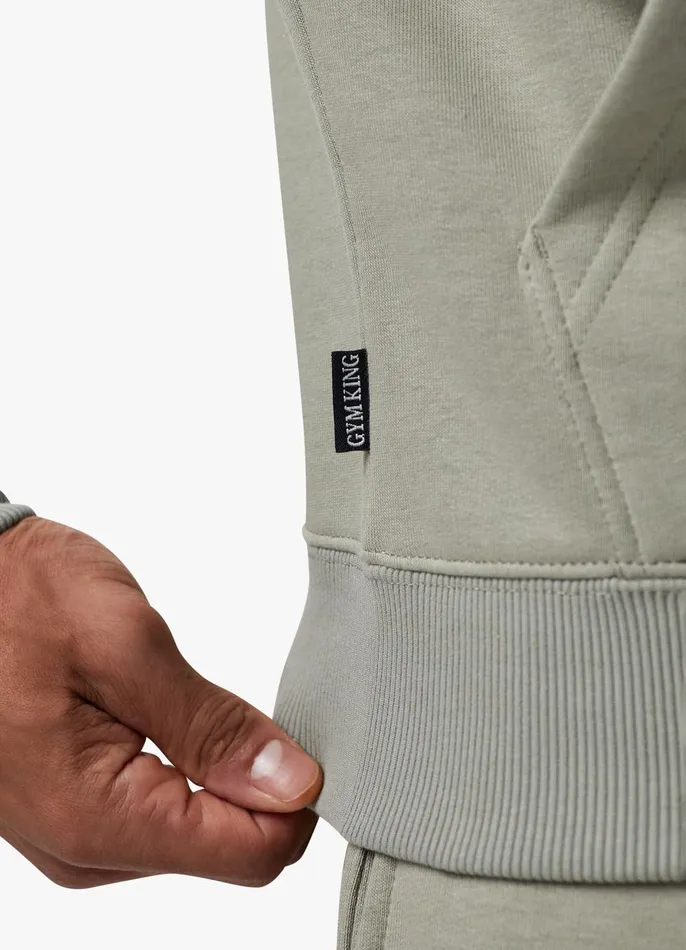 Gym King Tracksuits Men Fundamental Fleece Hood Tracksuit 8211 Soft Khaki