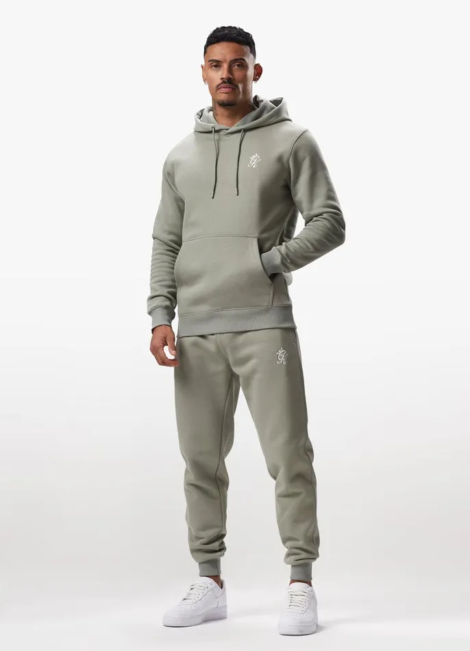 Gym King Tracksuits Men Fundamental Fleece Hood Tracksuit 8211 Soft Khaki